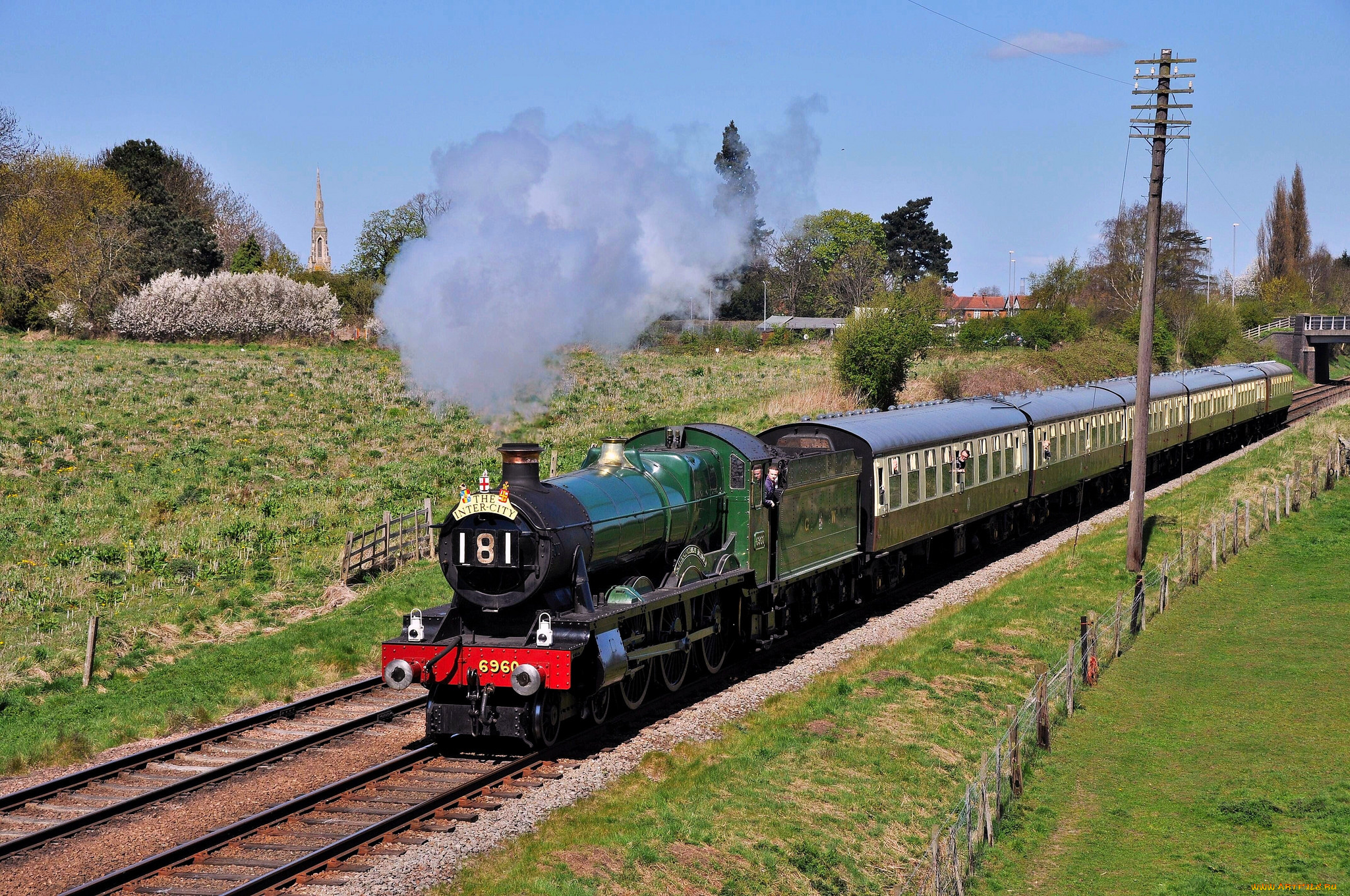 техника, паровозы, железная, дорога, рельсы, паровоз