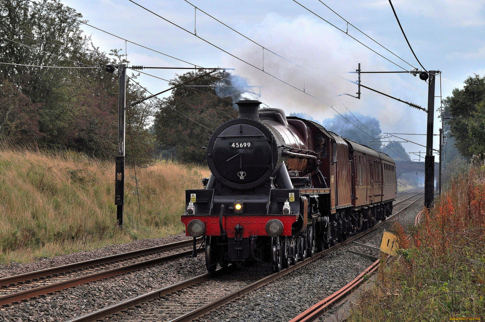 техника, паровозы, дорога, железная, рельсы, паровоз