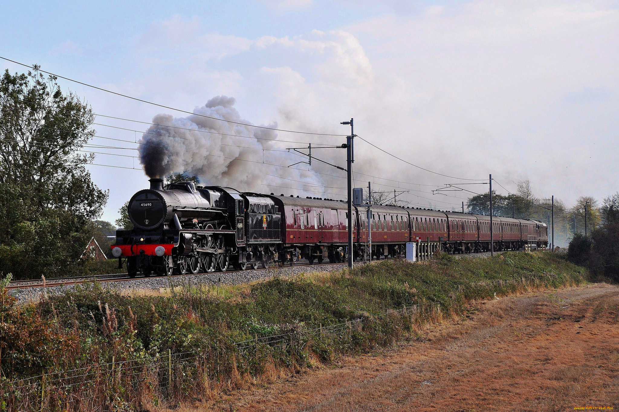 техника, паровозы, рельсы, дорога, железная, паровоз