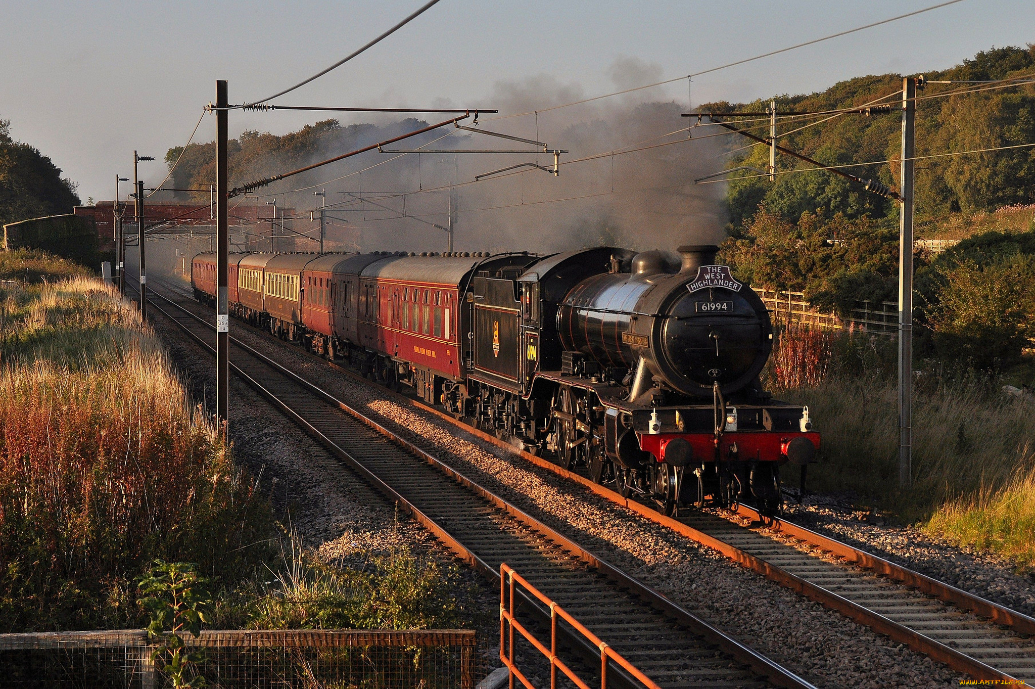 техника, паровозы, паровоз, железная, дорога, рельсы
