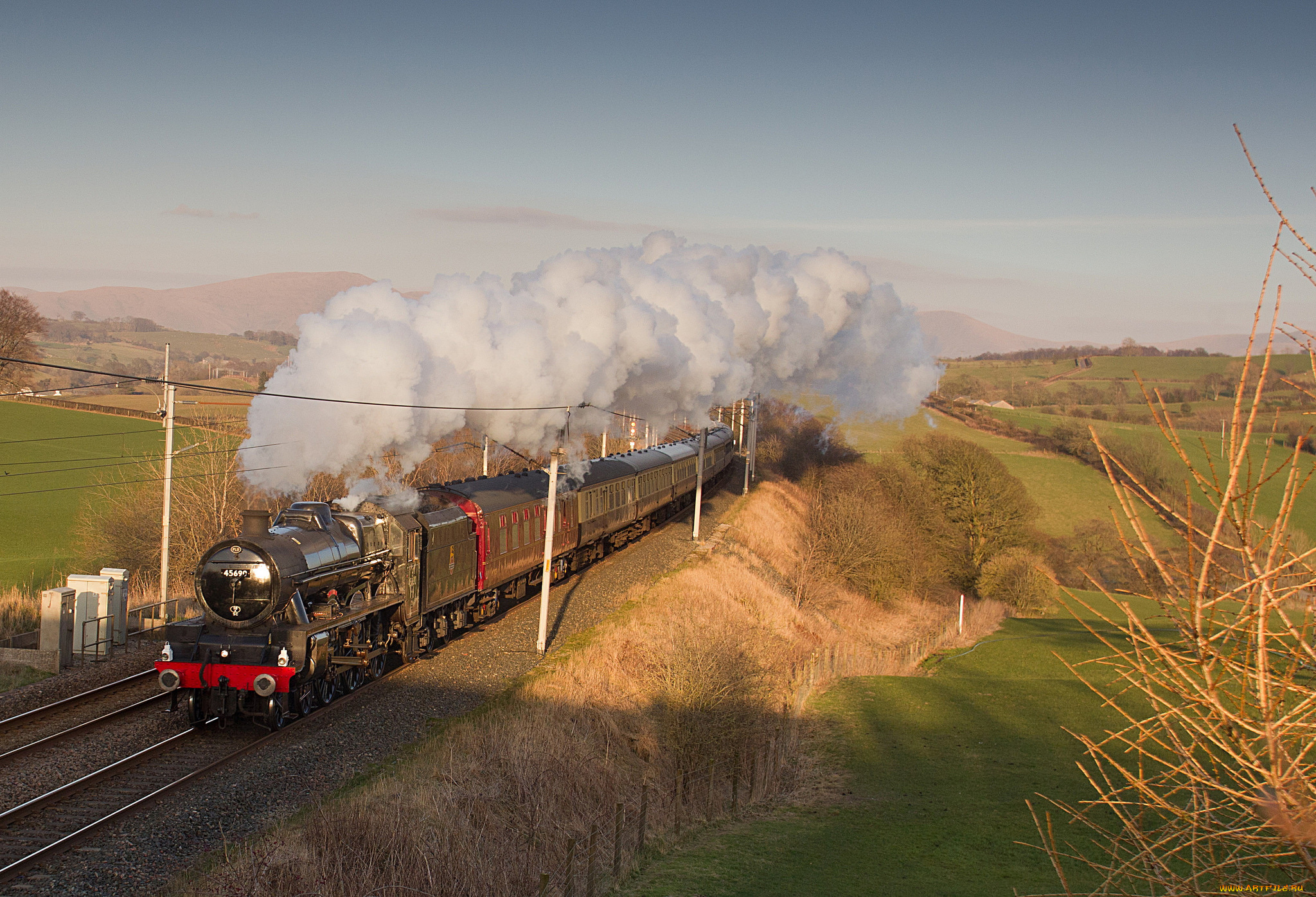 техника, паровозы, паровоз, рельсы, дорога, железная
