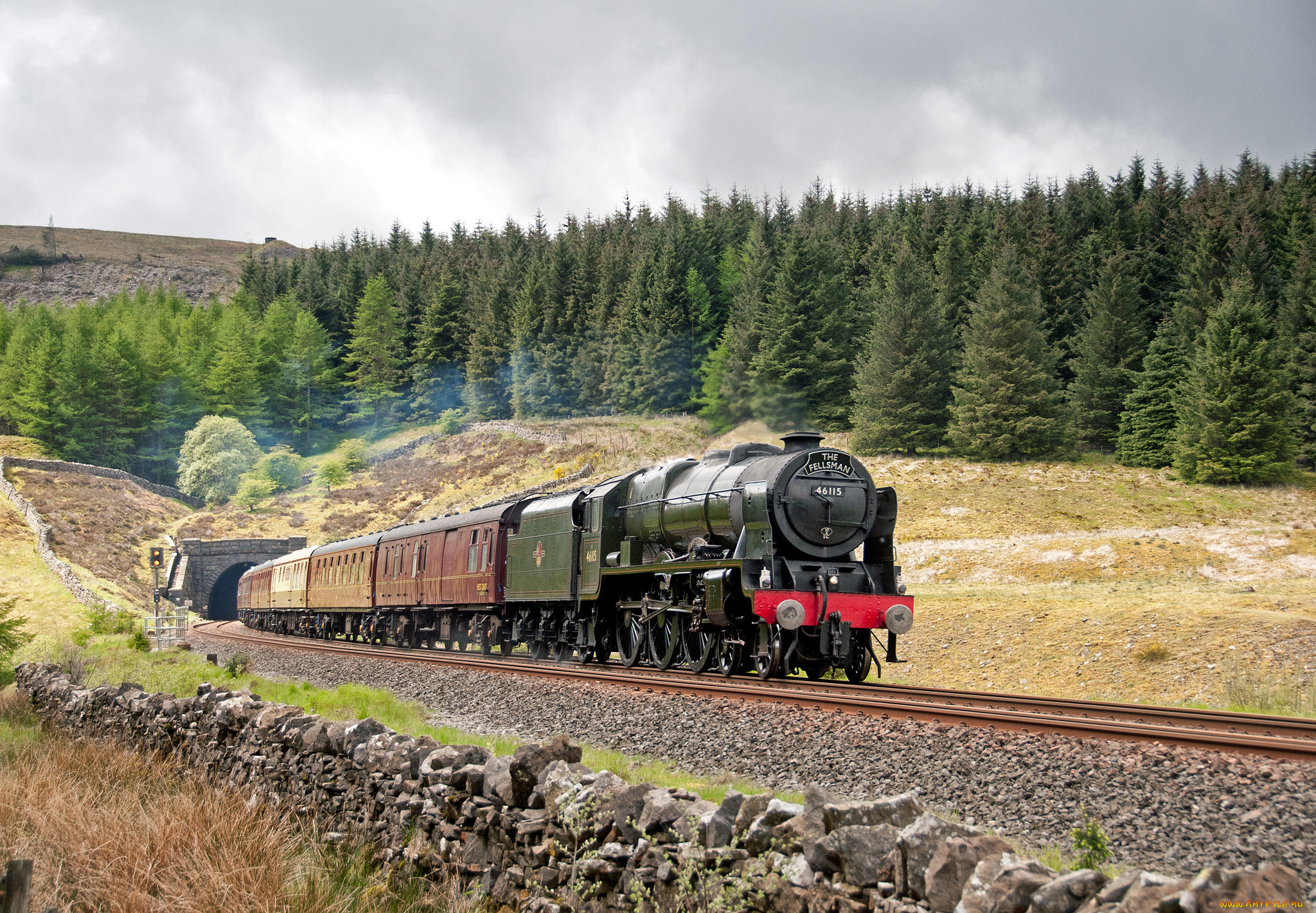 техника, паровозы, железная, дорога, паровоз, рельсы