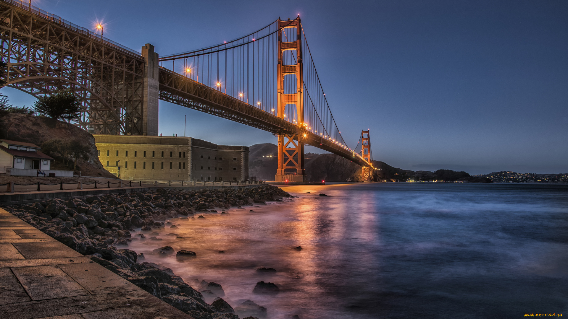 fort, point, |, san, francisco, города, сан-франциско, , сша, мост