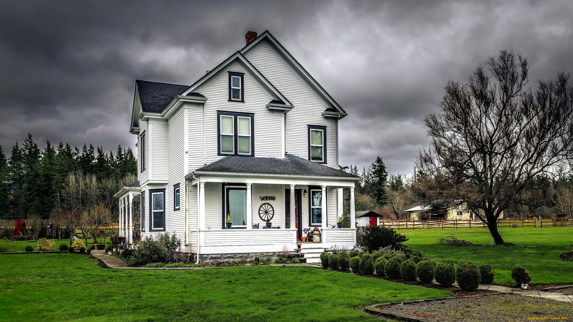 города, -, здания, , дома, дом, загородный