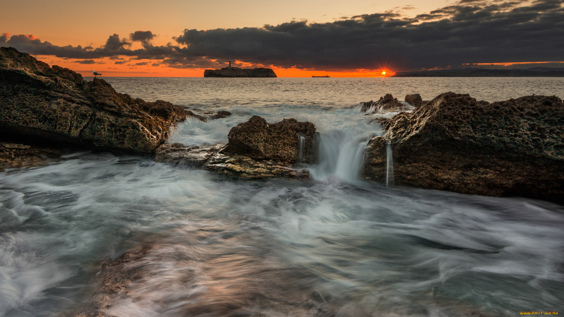 природа, побережье, берег, море