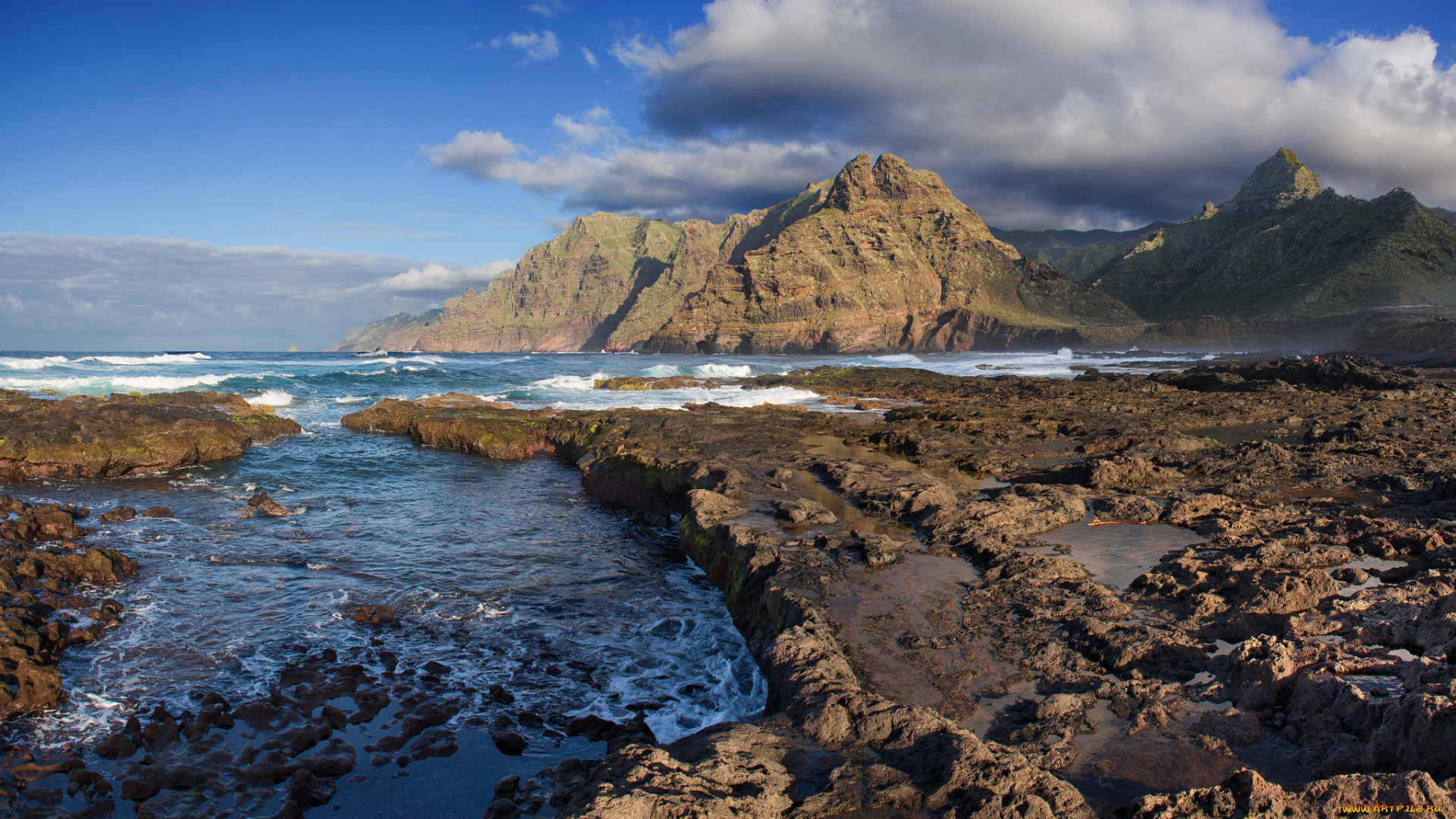 природа, побережье, море, берег