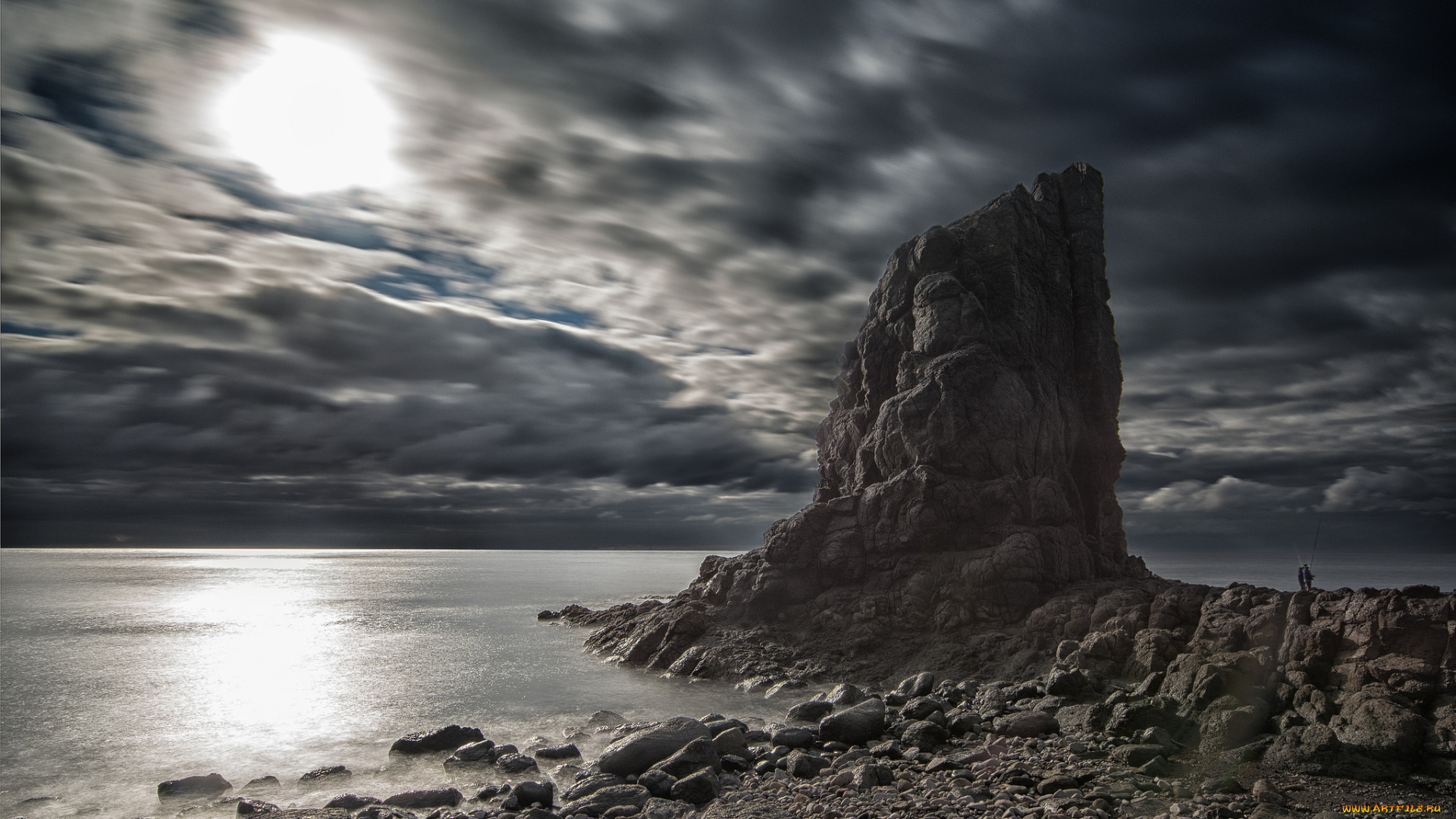 природа, побережье, море, берег