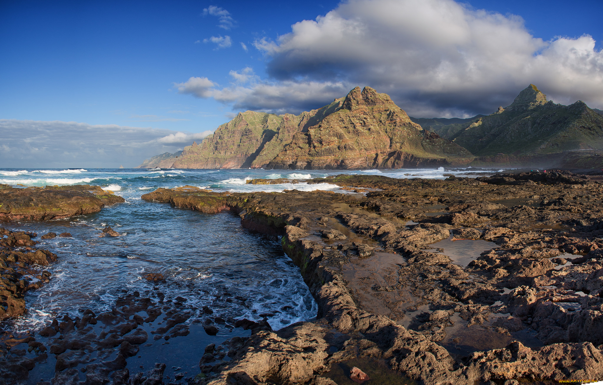 природа, побережье, море, берег