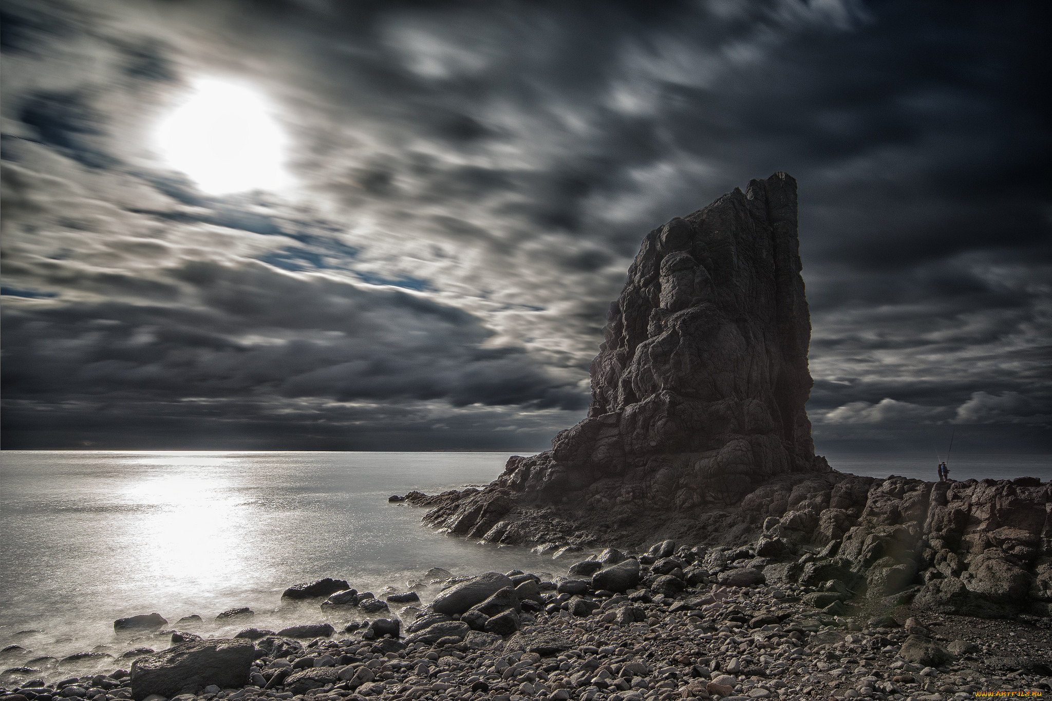 природа, побережье, море, берег