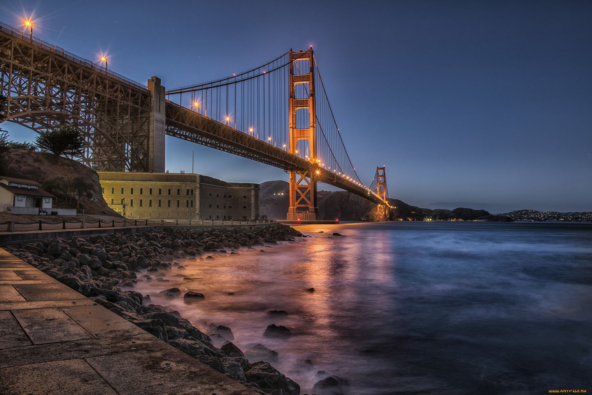 fort, point, |, san, francisco, города, сан-франциско, , сша, мост