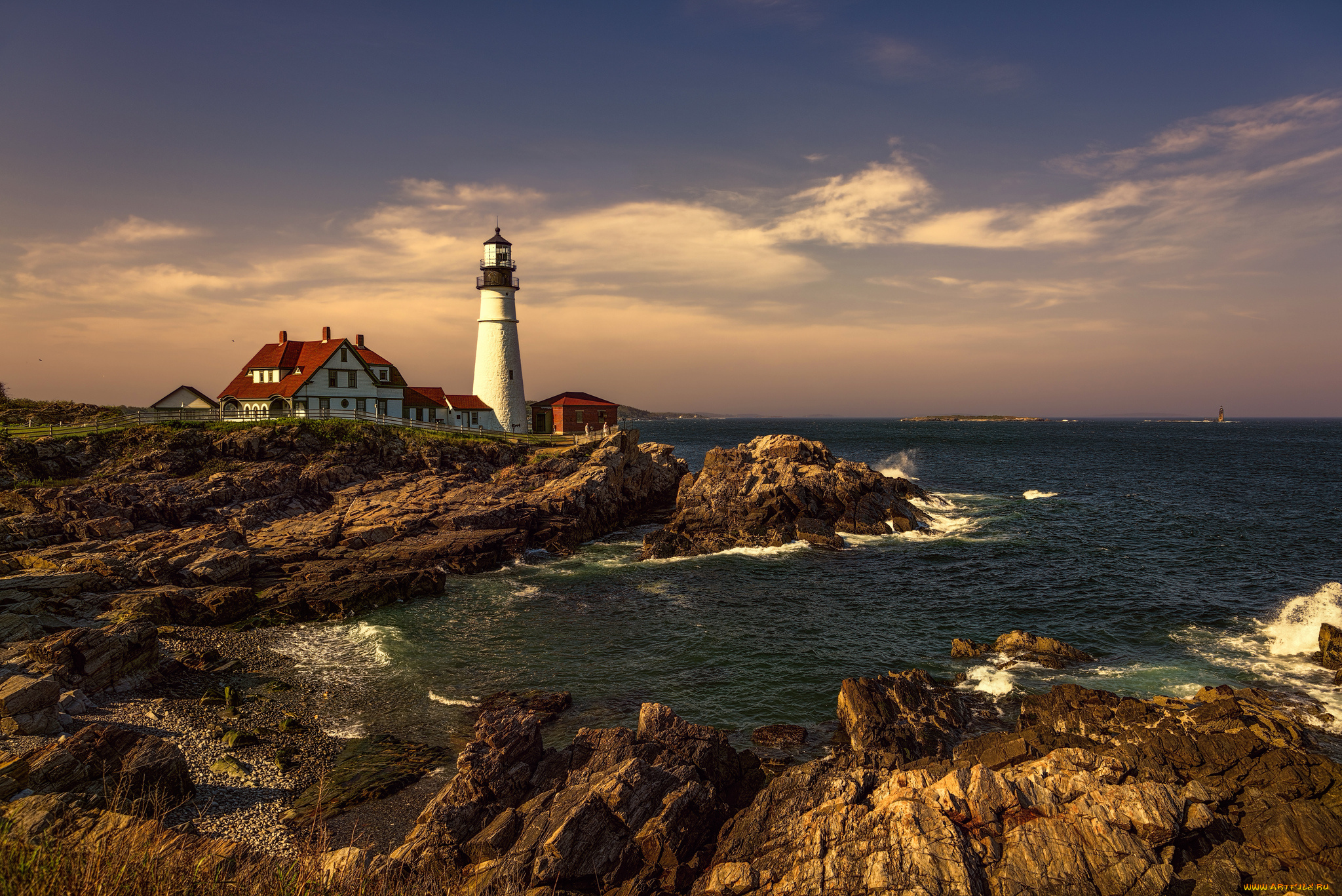 природа, маяки, маяк, побережье