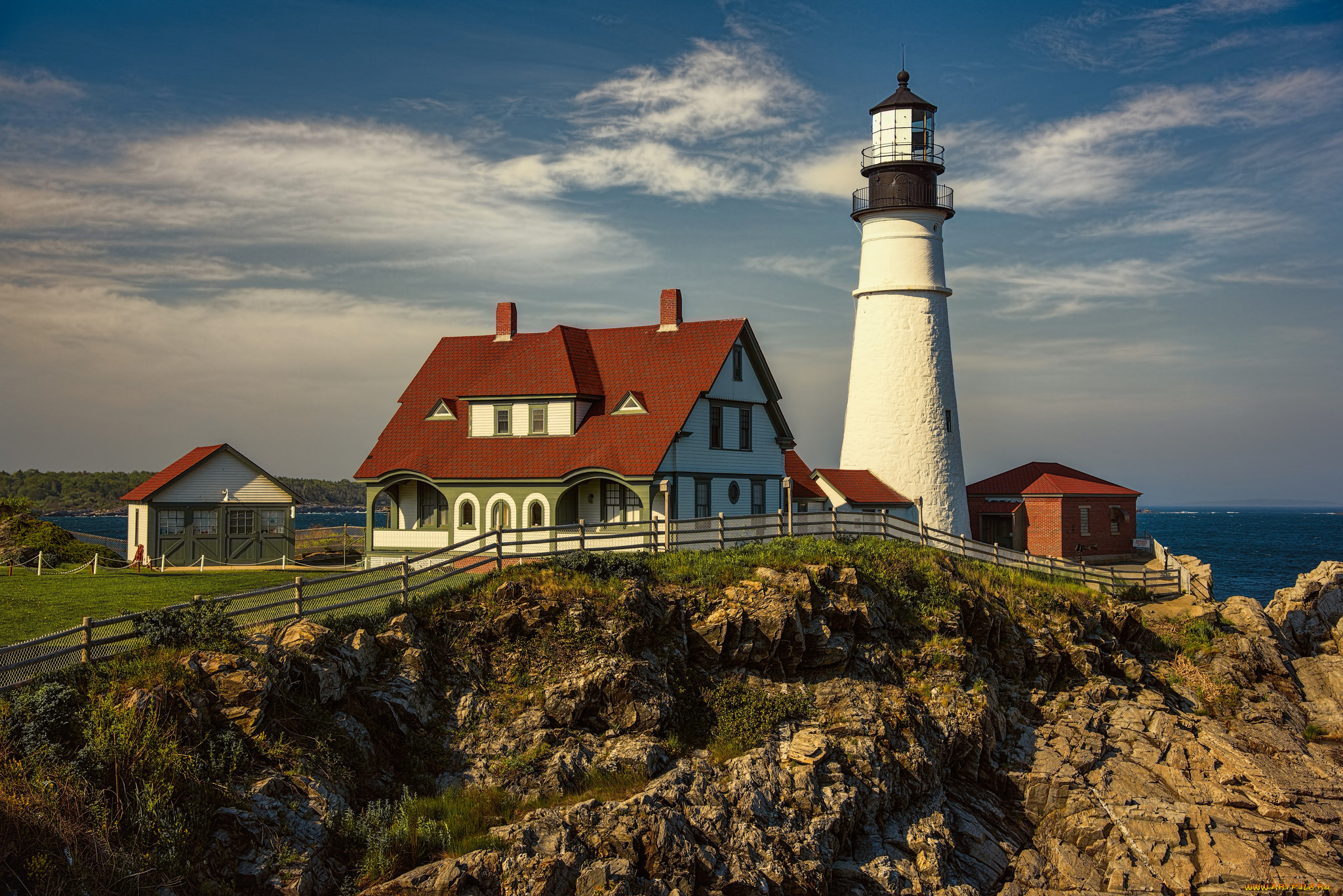 природа, маяки, маяк, побережье