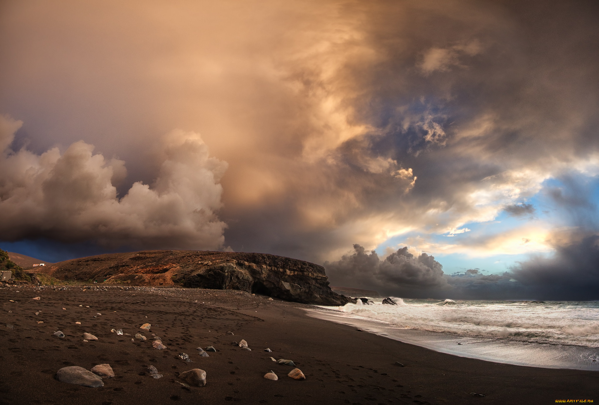 природа, побережье, берег, море