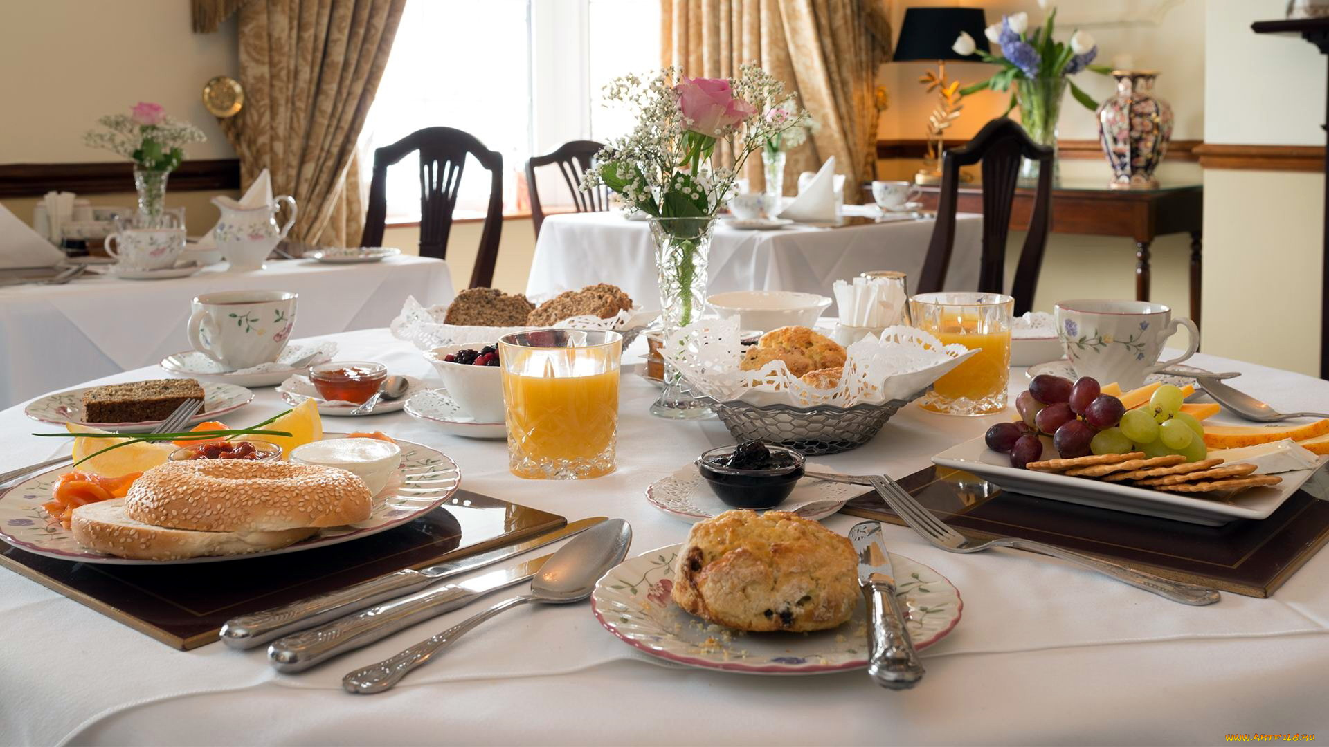 еда, сервировка, завтрак