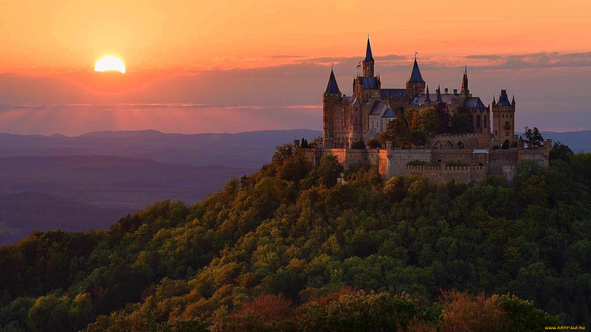 города, замок, нойшванштайн, , германия, neuschwanstein, castle