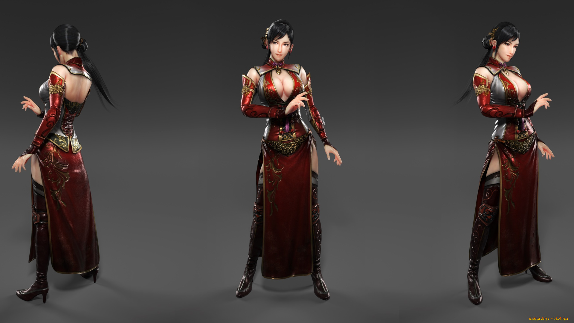 3д, графика, фантазия, , fantasy, фон, взгляд, девушка