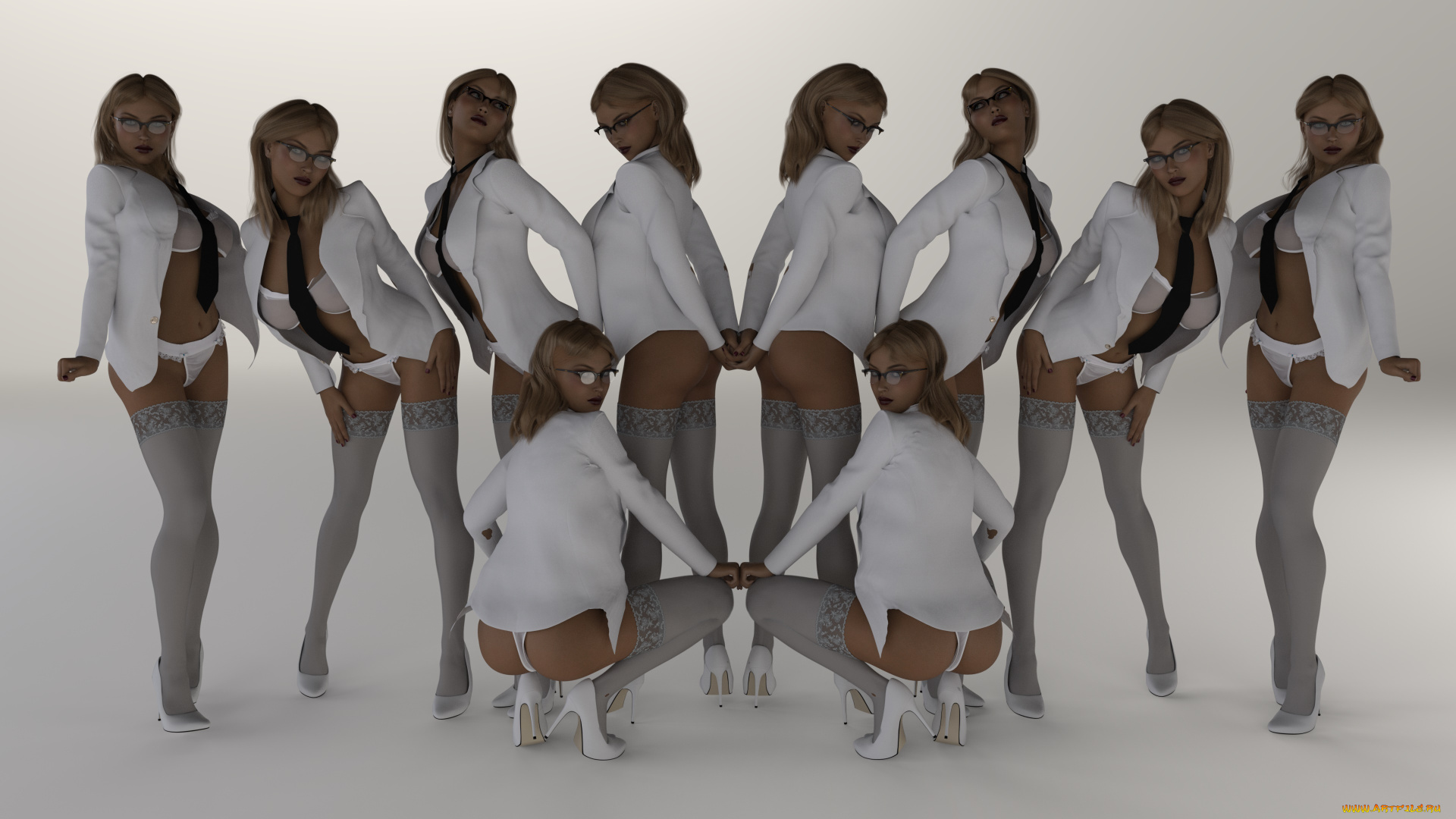 3д, графика, люди, , people, фон, девушки, взгляд