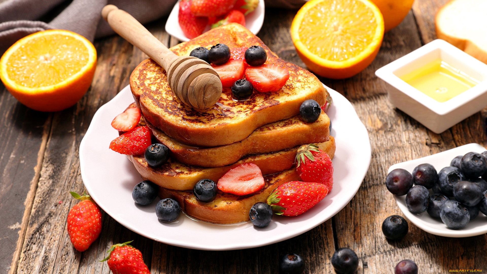 еда, бутерброды, , гамбургеры, , канапе, тосты, мед, ягоды