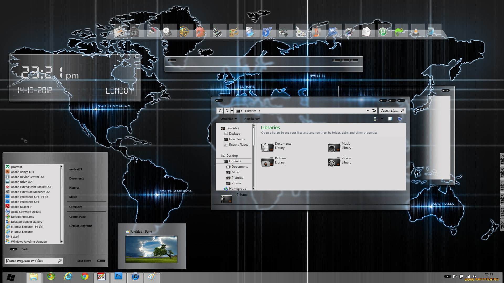 компьютеры, screenshots, узор, фон, цвета, монитор