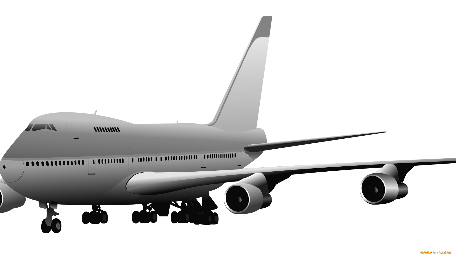 векторная, графика, техника, , equipment, самолет, полет