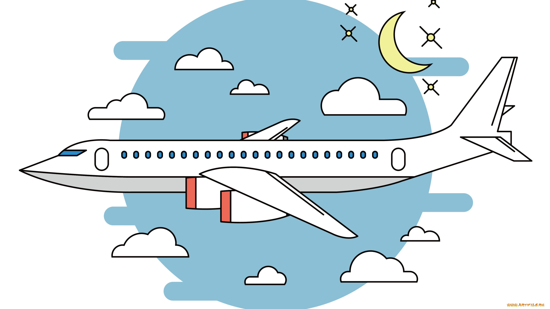 векторная, графика, техника, , equipment, самолет, полет