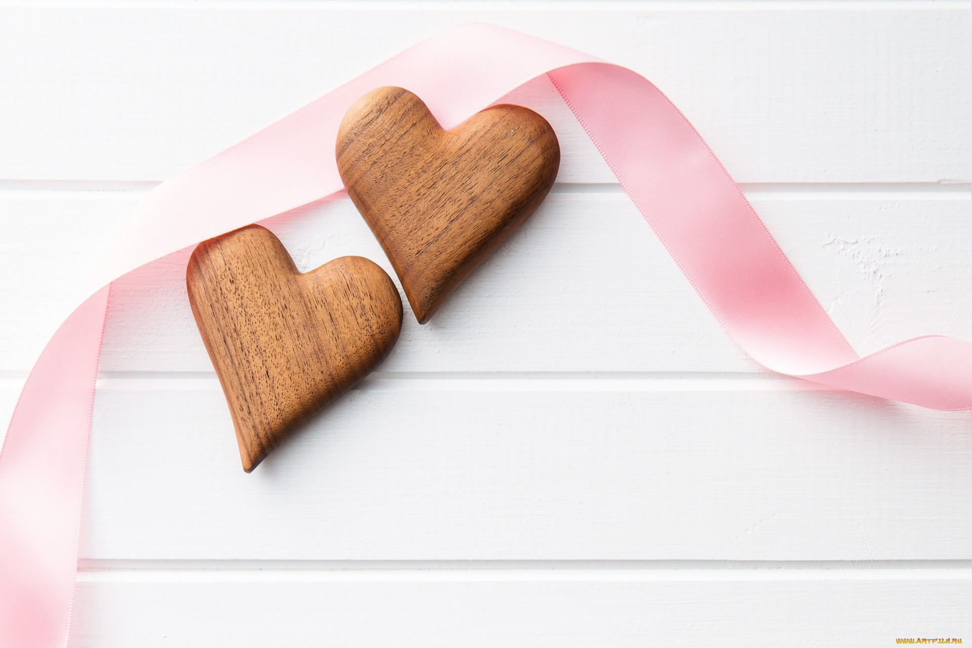 праздничные, день, святого, валентина, , сердечки, , любовь, лента, пара, сердечки