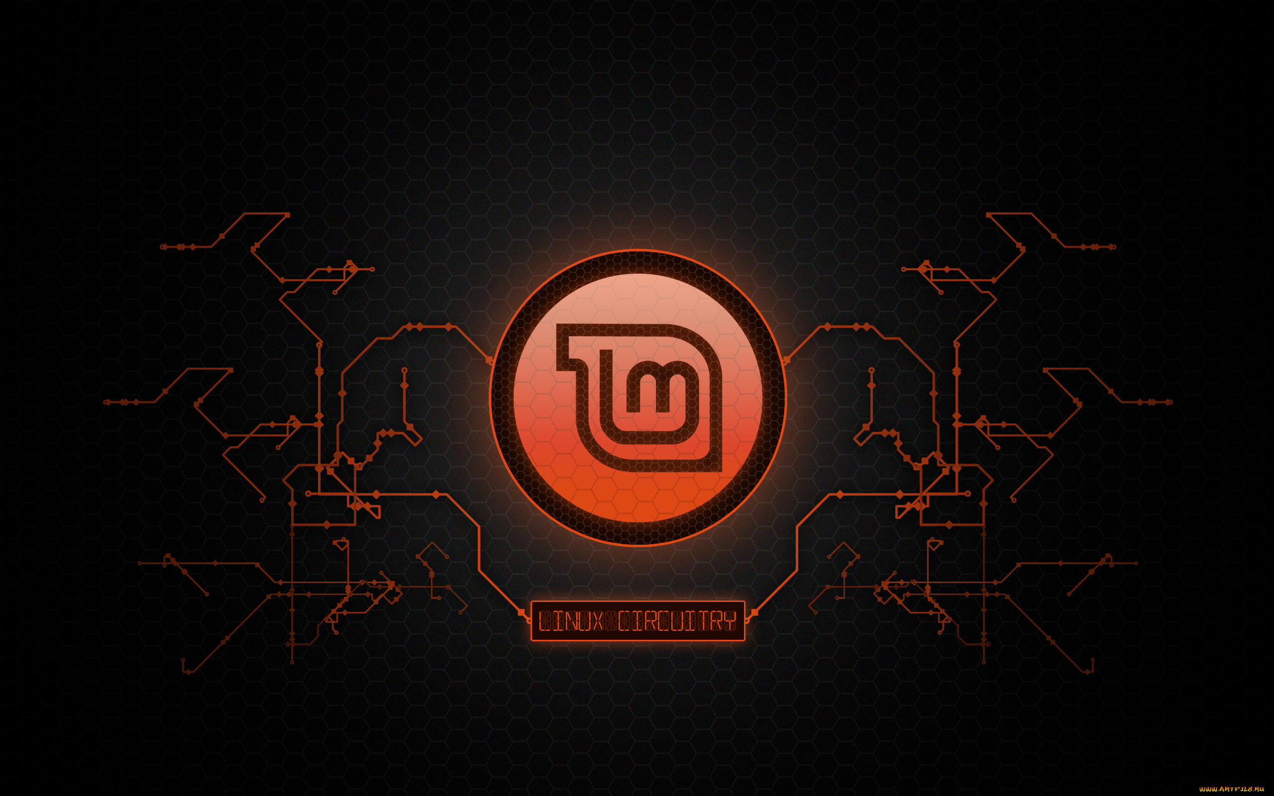 компьютеры, linux, логотип, фон