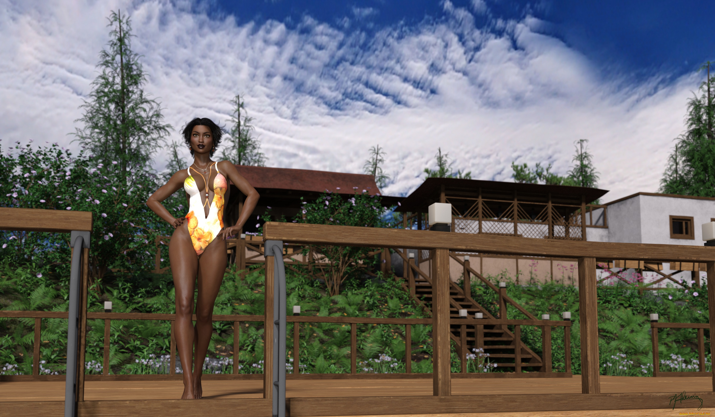 3д, графика, люди, , people, взгляд, девушка, фон