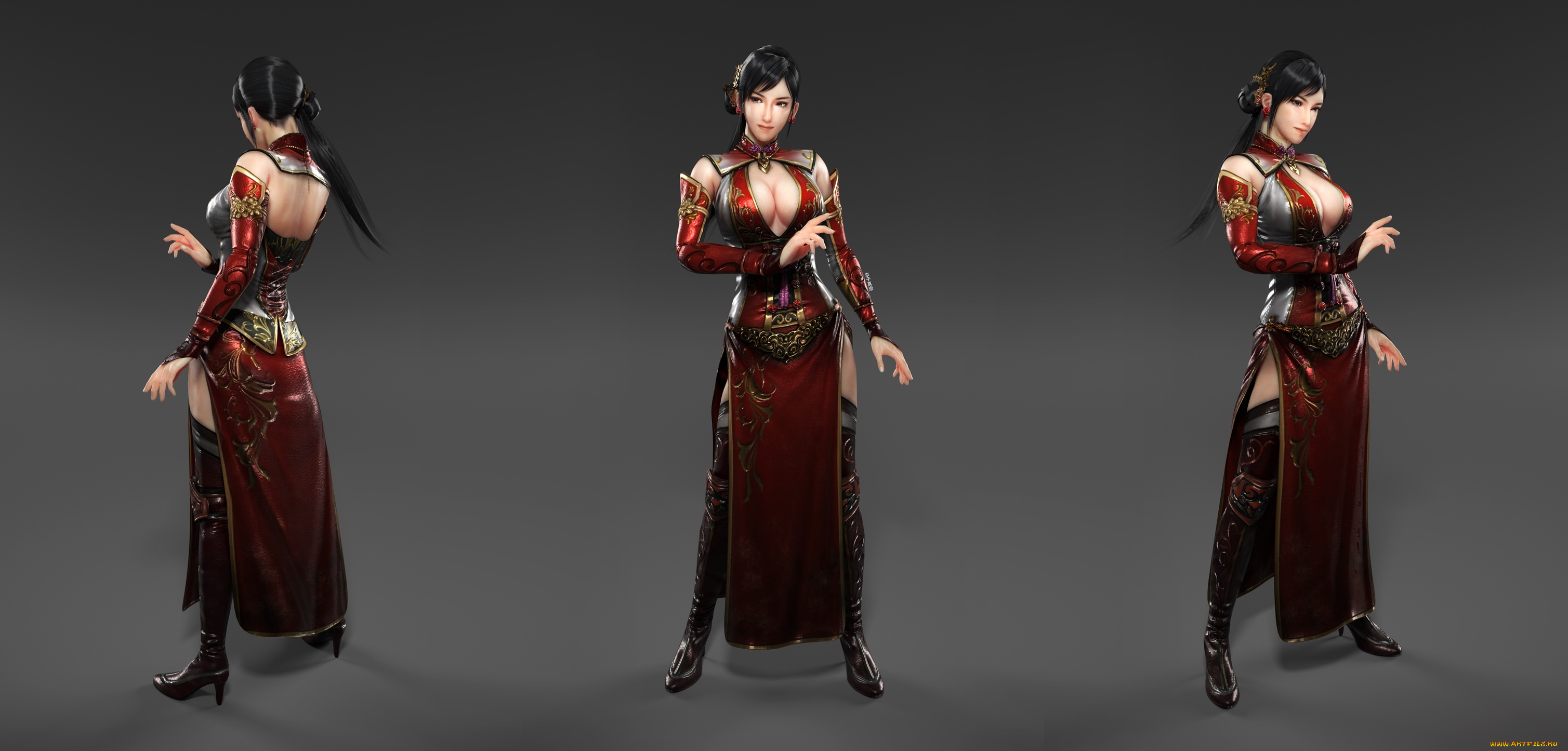 3д, графика, фантазия, , fantasy, фон, взгляд, девушка