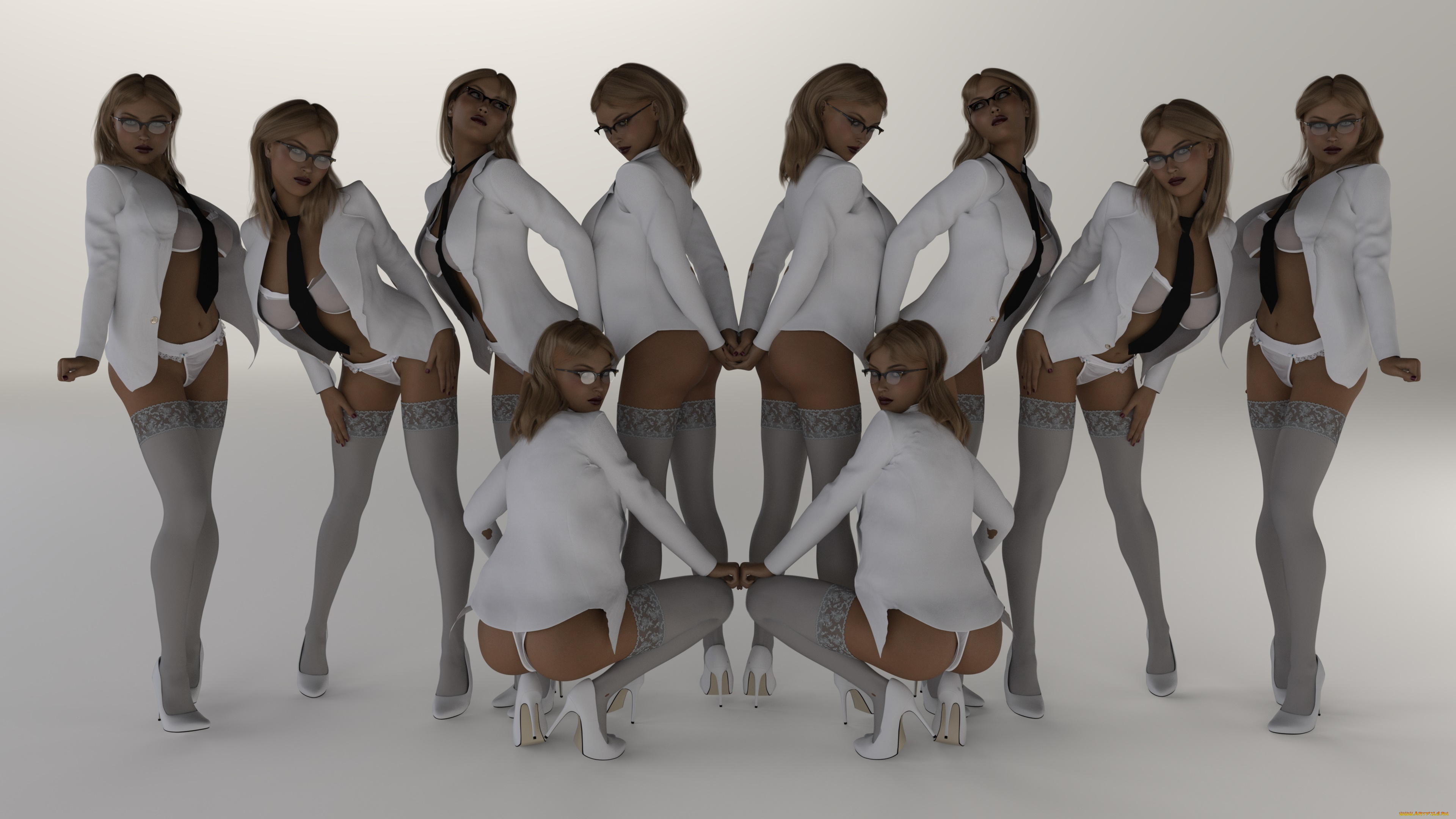 3д, графика, люди, , people, фон, девушки, взгляд