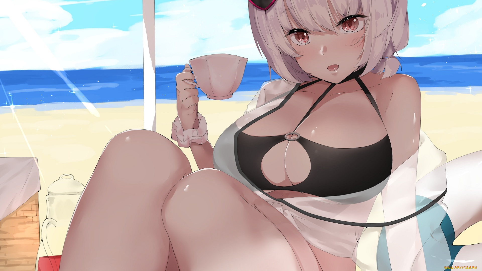 аниме, azur, lane, девушка