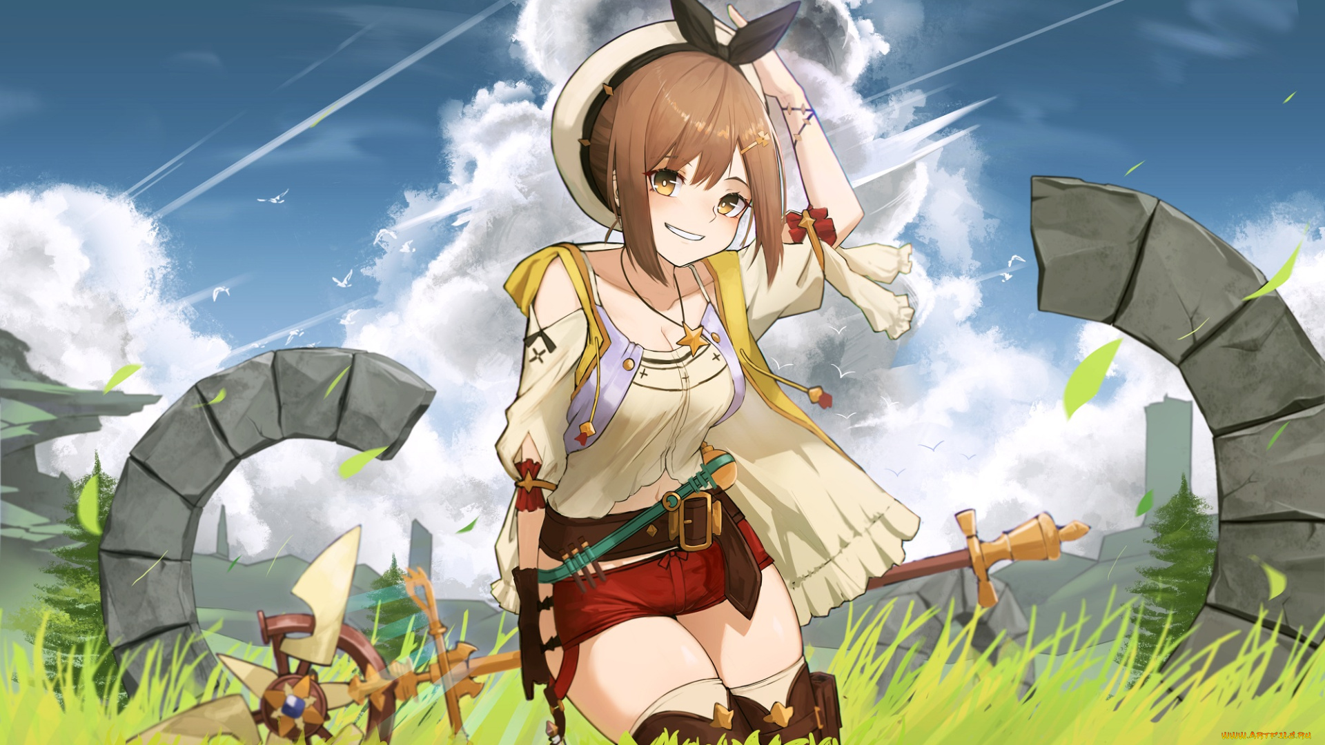 аниме, оружие, , техника, , технологии, девушка