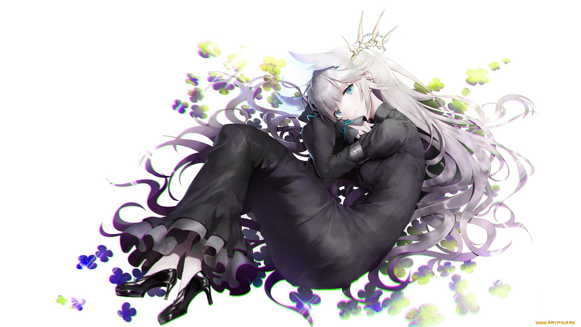 аниме, животные, , существа, девушка