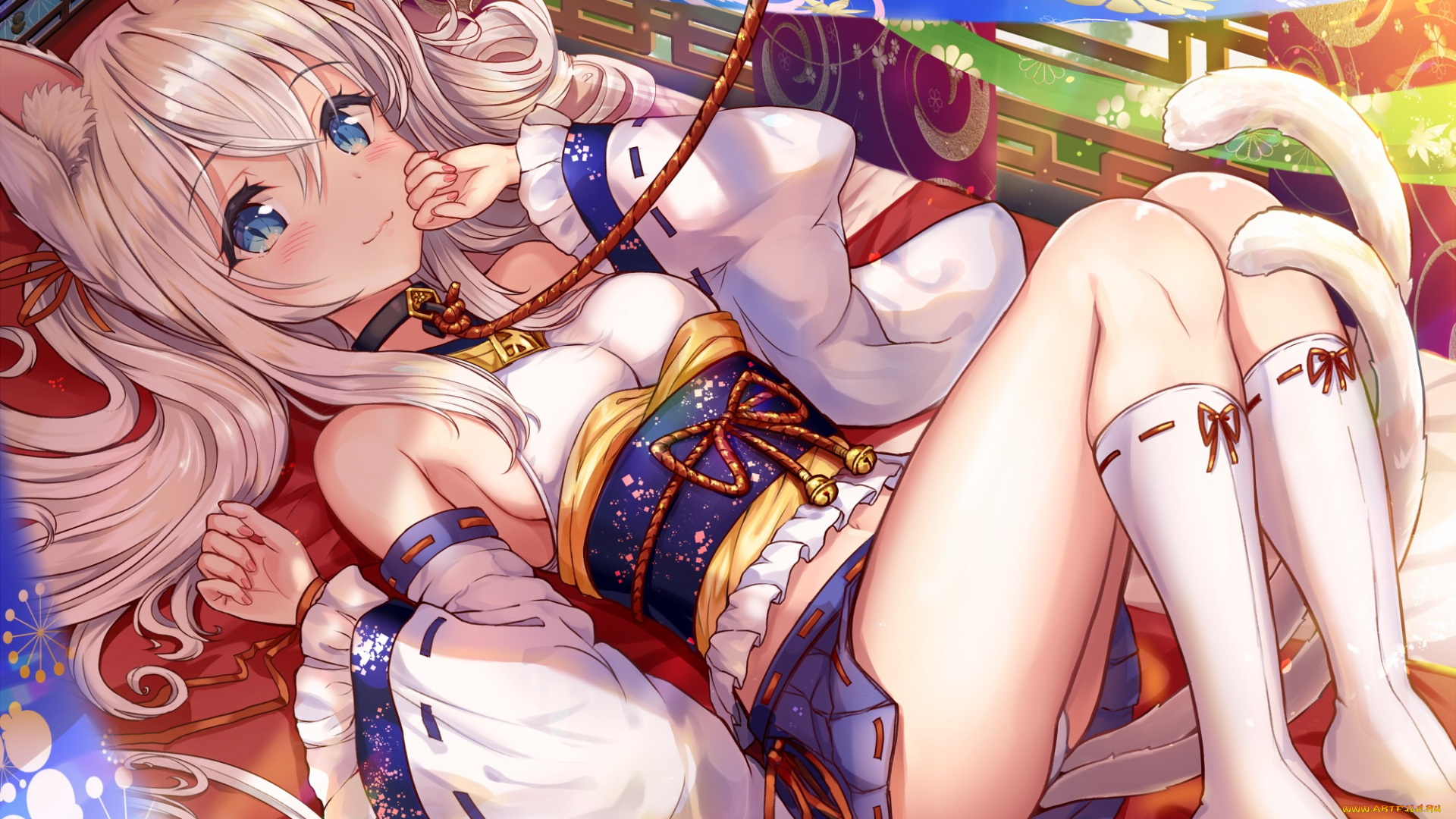 аниме, животные, , существа, девушка