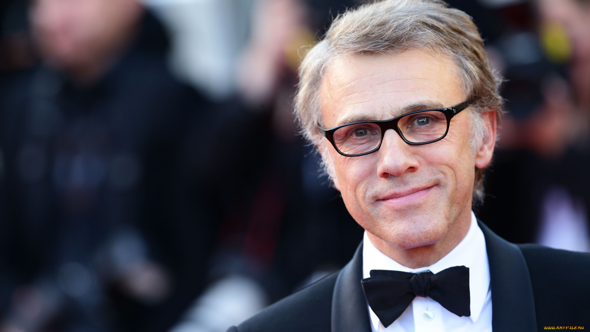 christoph, waltz, мужчины, костюм, улыбка, лицо, очки, christoph, waltz