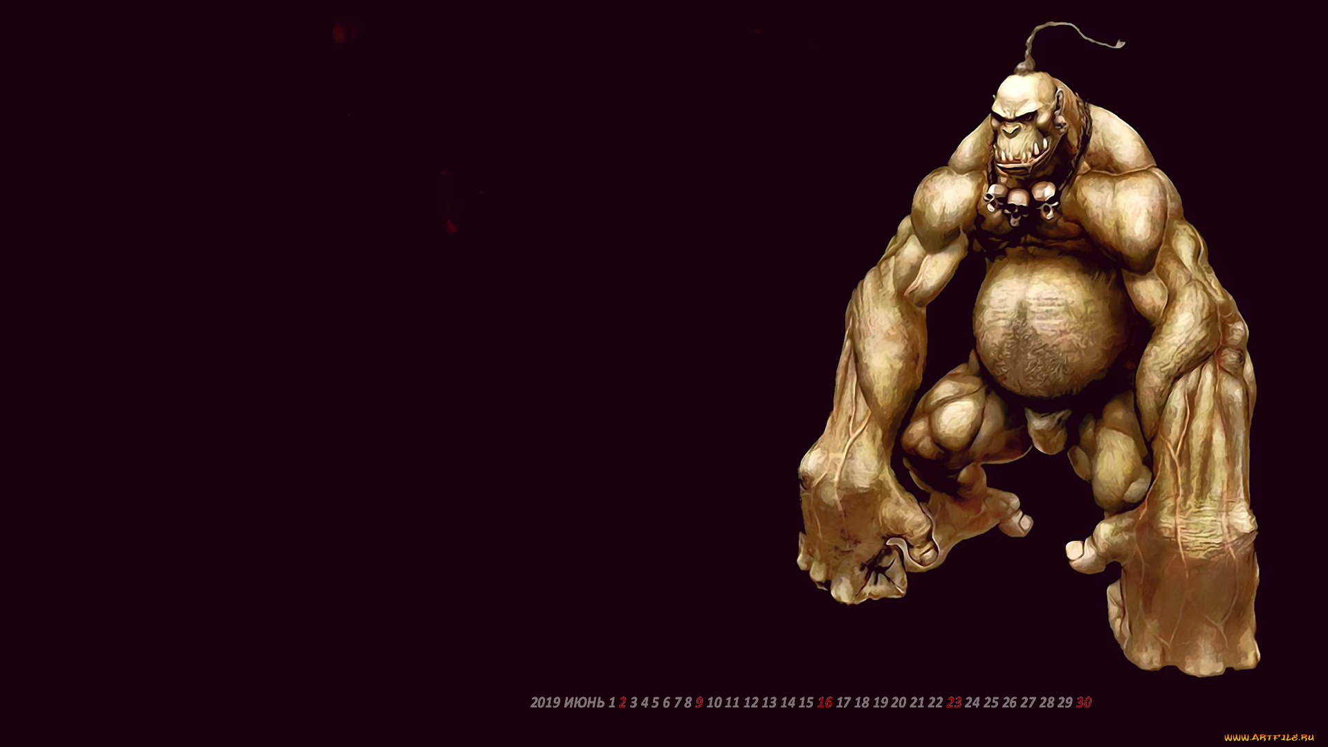 календари, фэнтези, calendar, череп, животное, существо