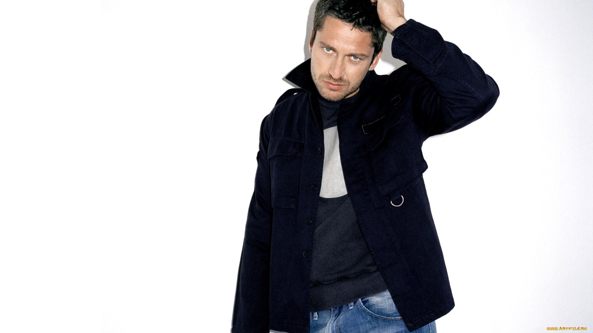 мужчины, gerard, butler, куртка, актер, свитер, джинсы