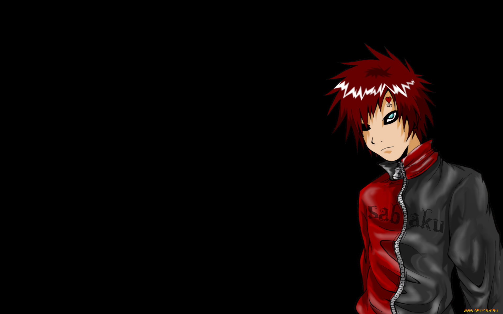 аниме, naruto, куртка, гаара