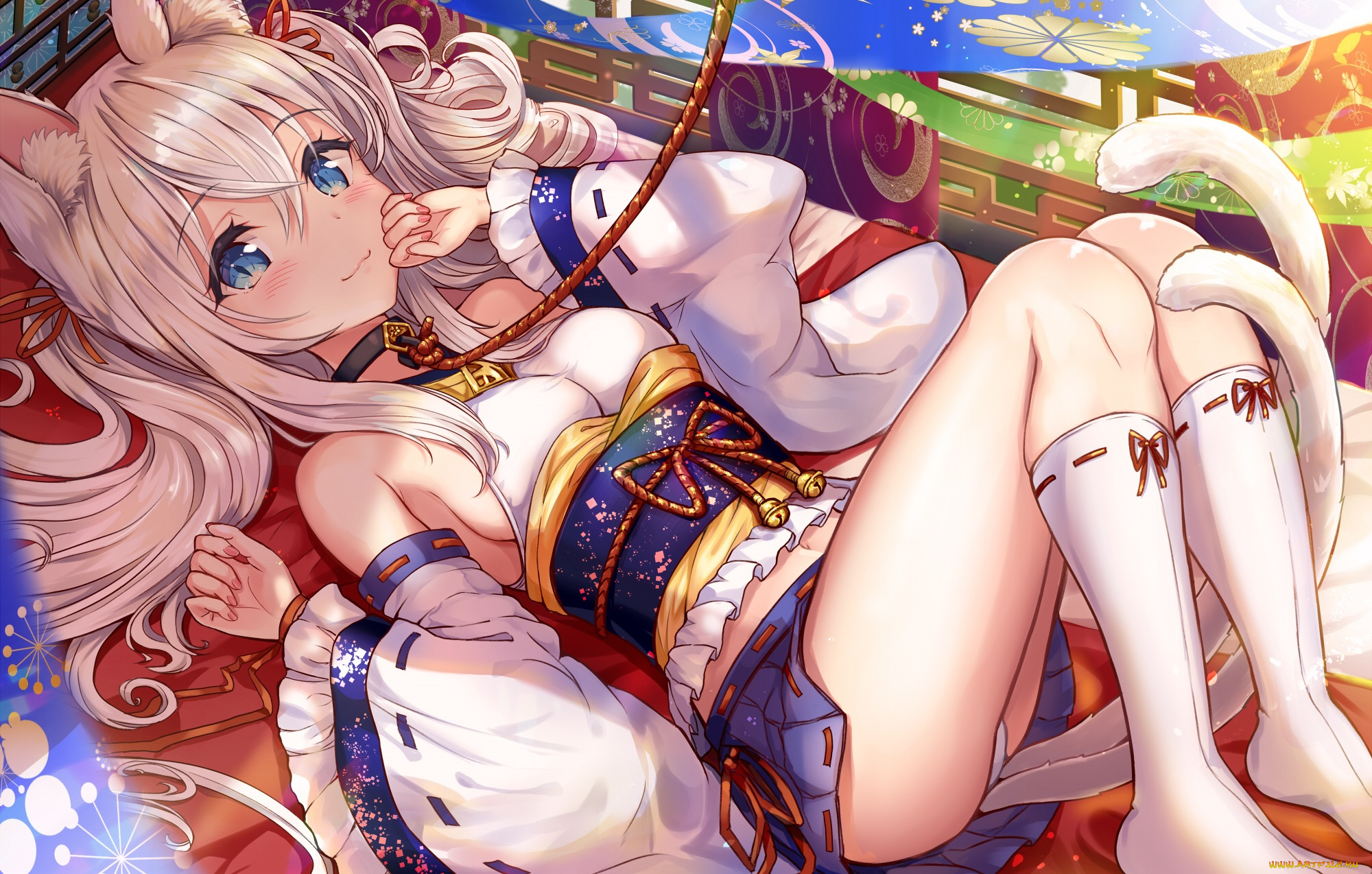 аниме, животные, , существа, девушка