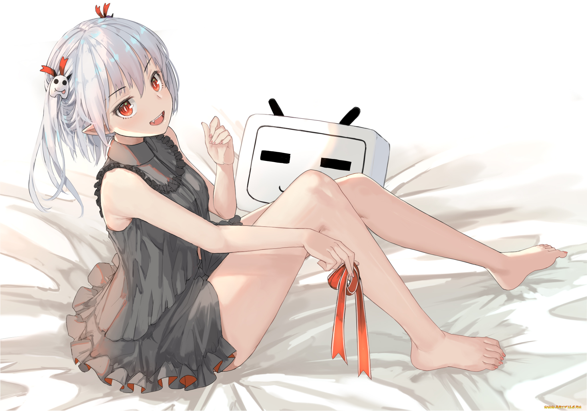 аниме, животные, , существа, девушка