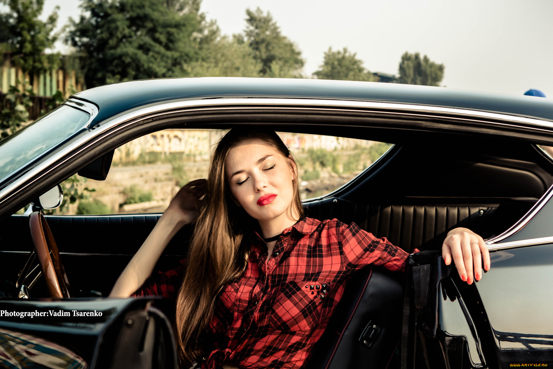 девушки, -, брюнетки, , шатенки, блондинка, рубашка, машина