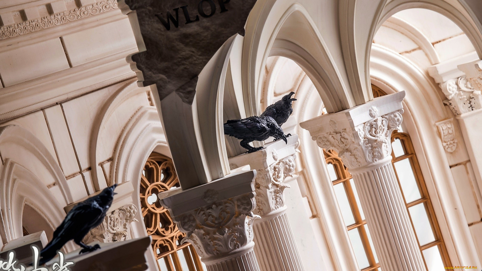 фэнтези, _ghost, blade, , , призрачный, клинок, вороны, дворец