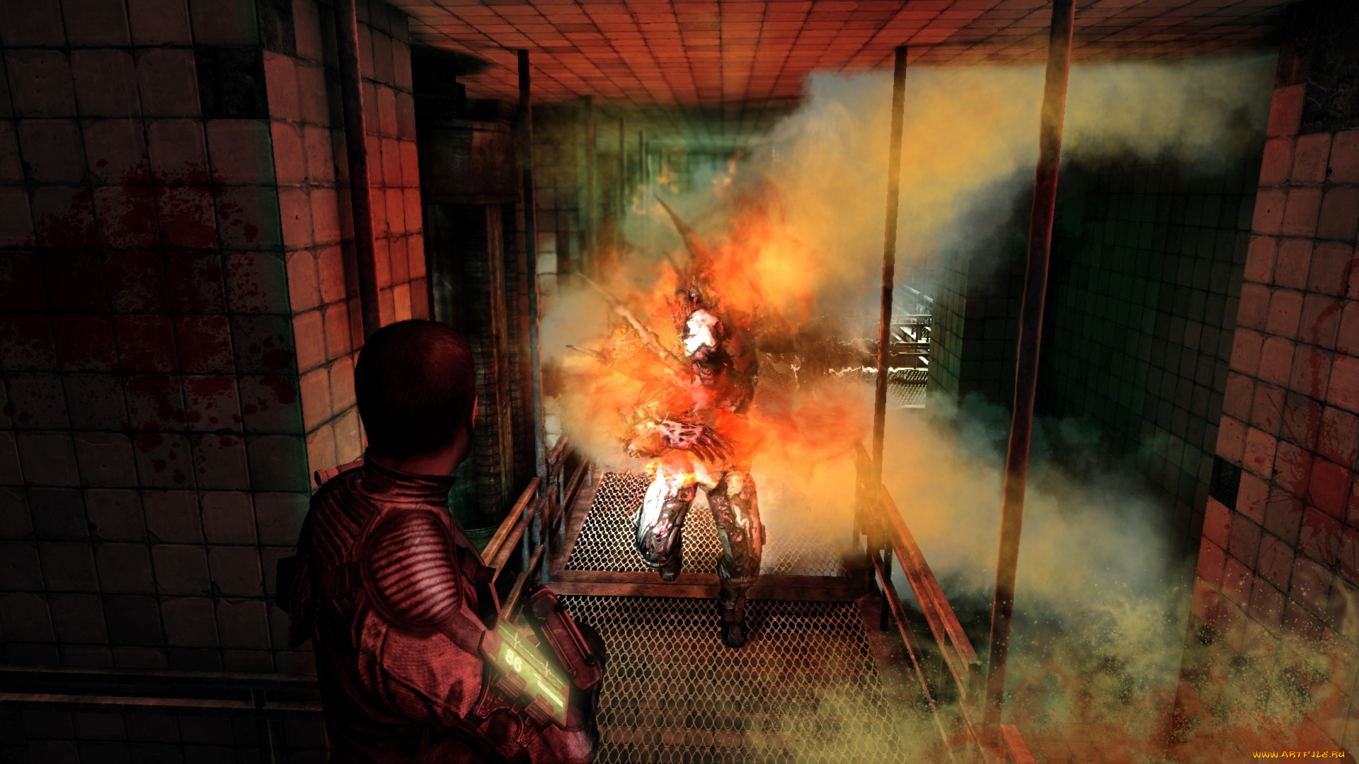 видео, игры, afterfall, , insanity, человек, монстр, пар