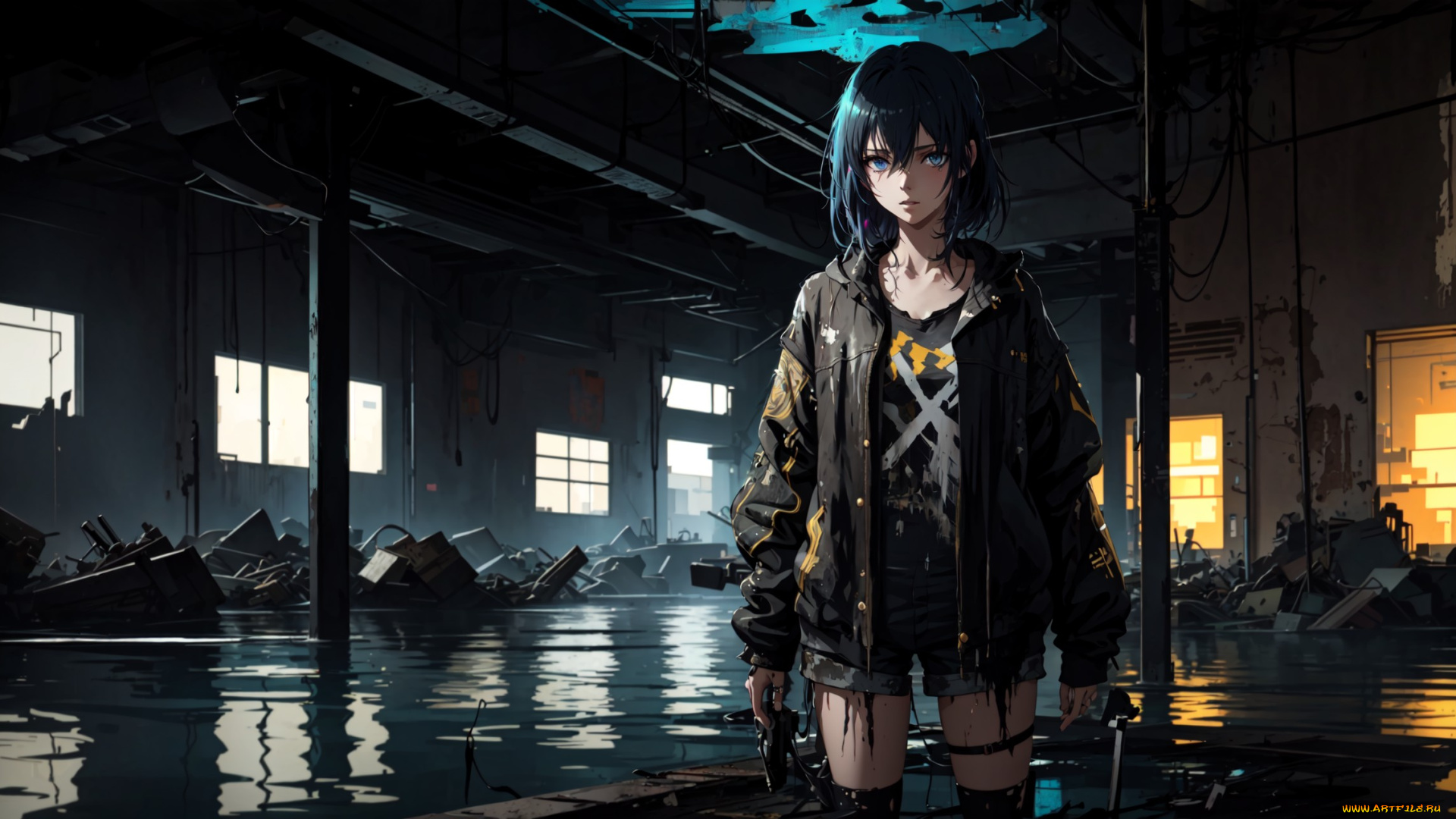 аниме, город, , улицы, , интерьер, , здания, нейросети, графика, нейроарт, ai, art, нейронные, сети, рисунки, нейро, искусство, девушка