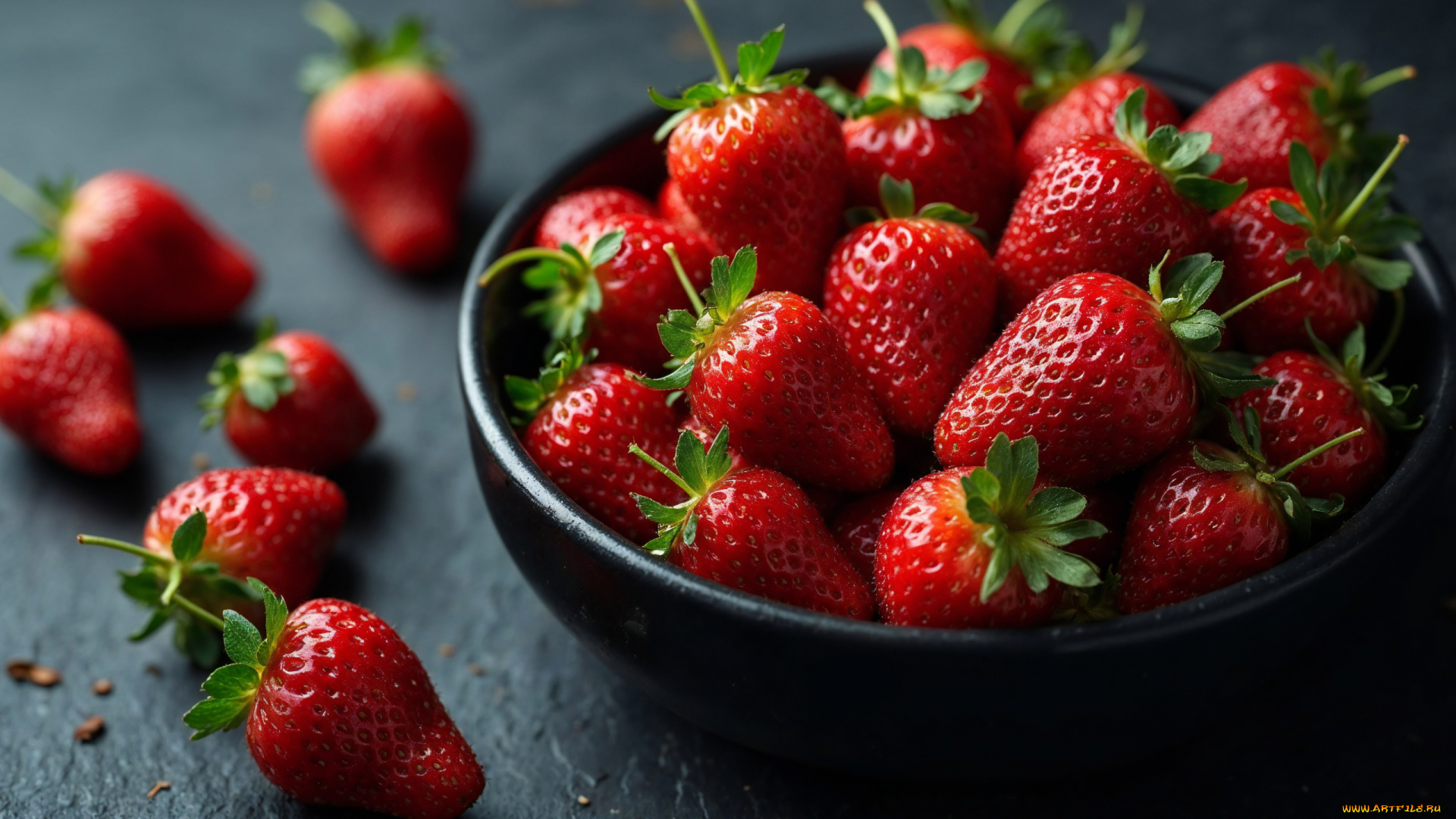 еда, клубника, , земляника, ягоды, крупная