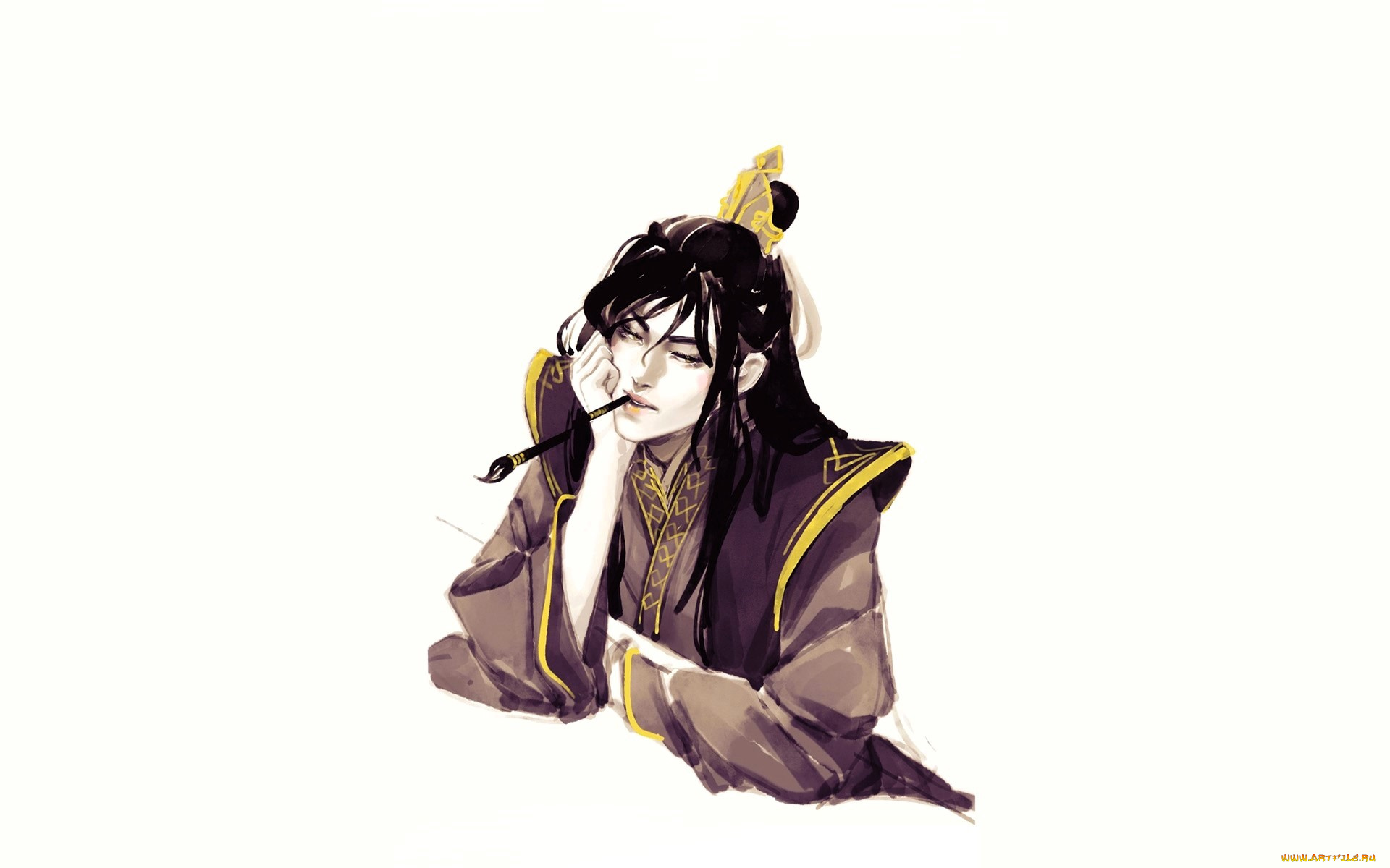 аниме, mo, dao, zu, shi, не, хуайсан, кисточка