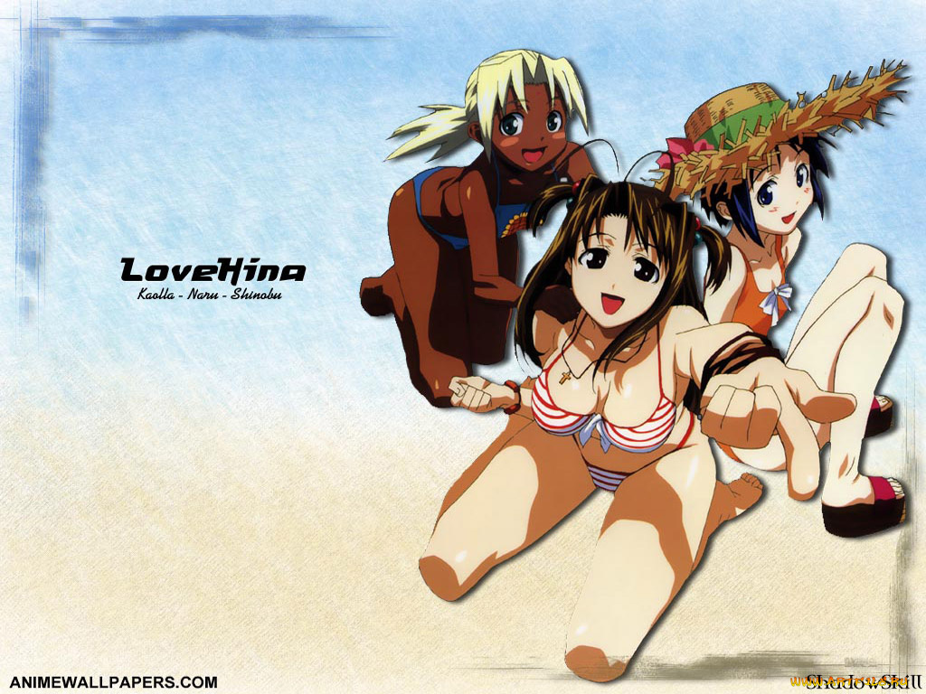 аниме, love, hina
