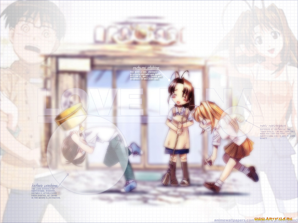 аниме, love, hina