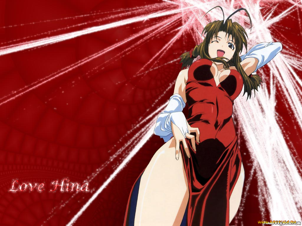 аниме, love, hina