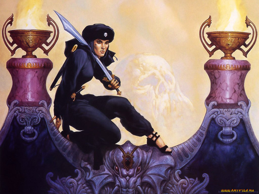 jeff, easley, фэнтези, девушки